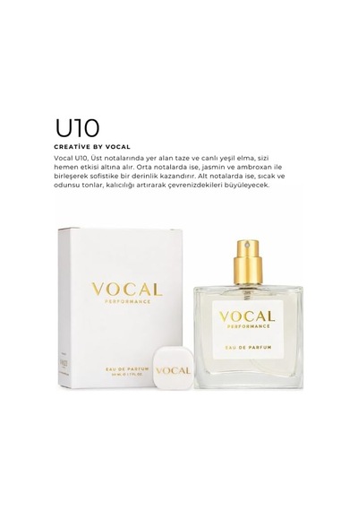 Performance U10 Unisex Eau De Parfum, 50 Ml Diğer