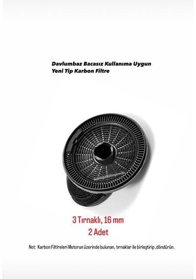 Profilo Uyumlu Dvk6j671 Davlumbaz Aspiratör Karbon Filtres