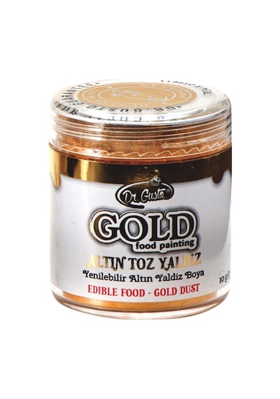 Yenilebilir Metalik Toz Altın Yaldızlı Gold Boya 10 Gr