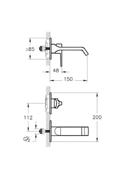 VitrA Suit Krom Ankastre Sıva Üstü Lavabo Bataryası A42782