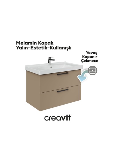 Creavit D20 80 Cm İki Çekmeceli Lav. Dolabı Dafne Melamin Demonte Dafne Creavit D20 80 Cm İki Çekmeceli Lav. Dolabı Dafne Melamin Demonte Dafne