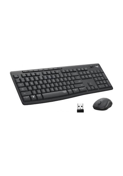 Logitech Mk295 Q Tr Siyah Kablosuz Klavye Mouse Set