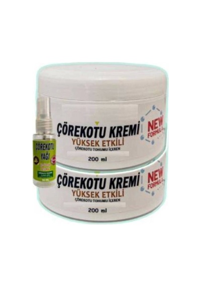 Çörek Otu Rahatlatıcı Masaj Bakım Kremi 2x200 Ml + 30 Ml Çörek Otu Yağ İle