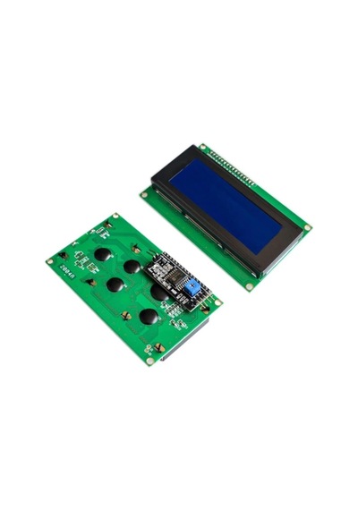 Robodünya Lcd2004A 20X4 Haberleşmeli Ara Yüz Kartlı Iic/I2C Mavi Işıklı