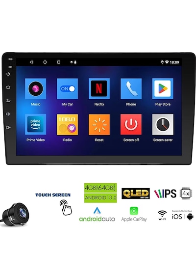 Newfron Nf-z90c Android Ekran Multimedya 9 Inch 4+64gb 4 Çekirdek Android 13 9"
