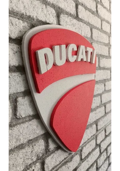 Ducatı Logo 50x50 Ducatı Logosu Ducatı Marka Logosu 3d Ducatı Logo Strafor Logo 50 x 50