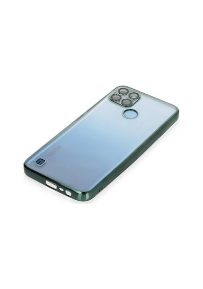 Cosmotex Newface Realme C25y Kılıf Razer Lensli Silikon - Yeşil