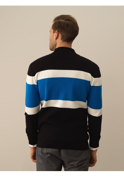 Xint Siyah Pamuk Dokulu Regular Fit Hırka 801772