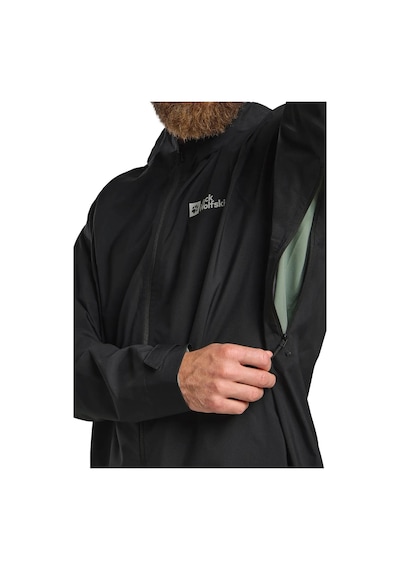 Jack Wolfskin A63775-6000 Prelight Stride Jkt M Erkek Spor Ceket Siyah