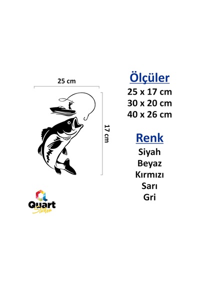 Balıkçı Sticker Fisherman Oto Sticker Araba Cam Sticker