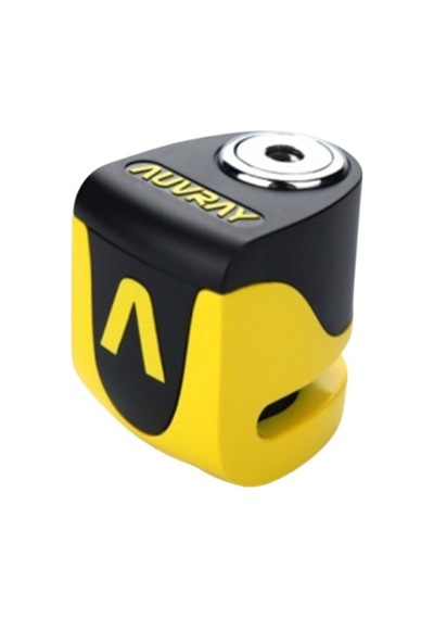 Auvray Mini Alarmlı Motosiklet Disk Kilidi 5,5mm 120 Db Sarı Siyah Vespa Uyumlu