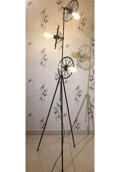 MYLİGHTS RETRO RUSTİK ÜÇLÜ ÜÇ AYAK RUSTİK LAMBADER