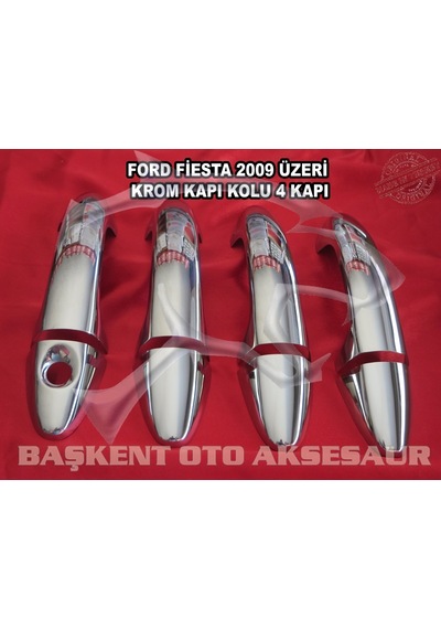 Ford Fiesta Krom Kapı Kolu 4 Kapı 2009-2017 Paslanmaz Çelik