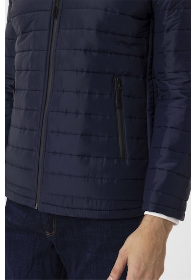 Süvari Lacivert Slim Kapitone Mont