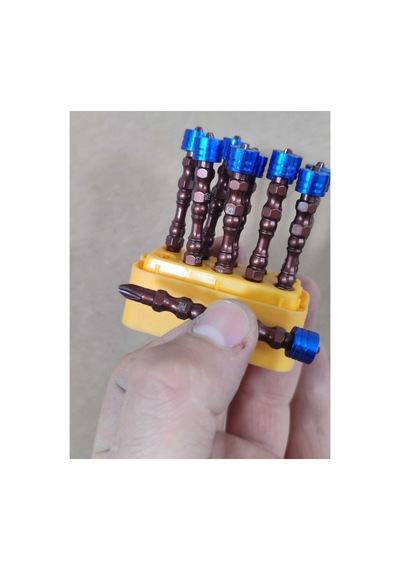 Çift Yönlü Vida Yıldız Matkap Vidalama Ucu 10 Adet Mıknatıslı Çelik Bits Uç Pz2 65 Mm S2 Çeliği