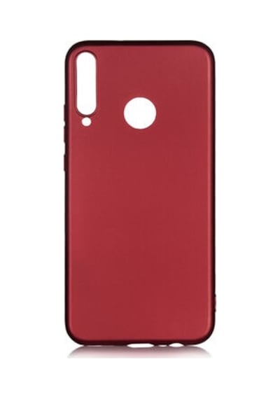 Huawei P40 Lite E Kılıf Esnek Yapılı İnce Slim Silikon Kapak Ryc/premier Bordo
