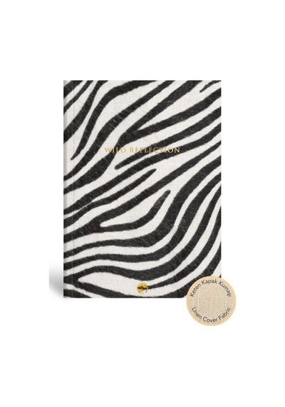 Keten Ciltli Düz Defter Zebra 17x24 Siyah