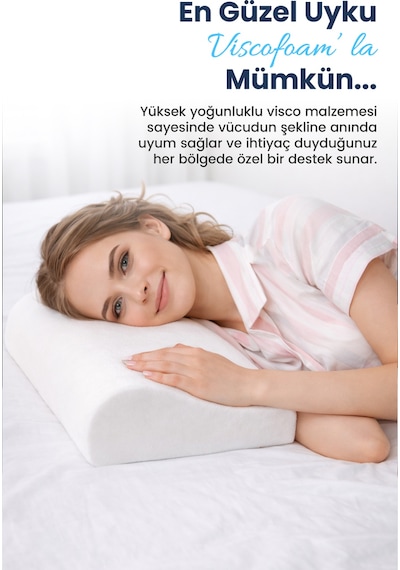 Viscofoam Boyun Destekli Ortopedik Visco Yastık Yastığı