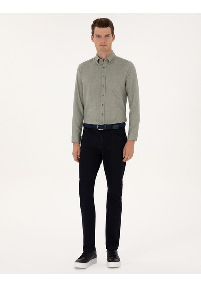 Pierre Cardin Erkek Yeşil Gömlek Desenli 50316768-vr054 Yeşil