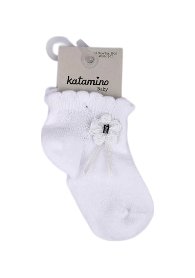Katamino Argolis Aks Kız Bebek Çorap 46344 Beyaz
