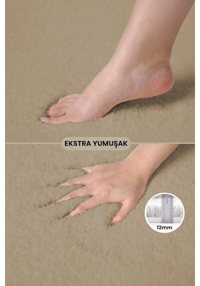 Brillahome Kaymaz Taban, Tekli Post Peluş Banyo Paspası, Kaymaz Taban 50 80 Cm 001 Brillahome Kaymaz Taban, Tekli Post Peluş Banyo Paspası, Kaymaz Taban 50 80 Cm 001