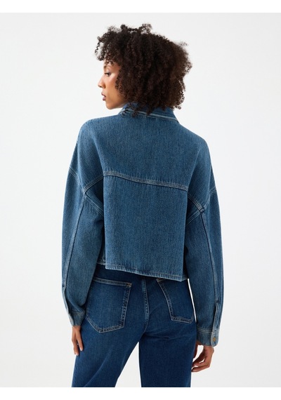 LOFT Regular Fit Kadın Gömlek U.kol Lf2042125 Q1.v1 Denim