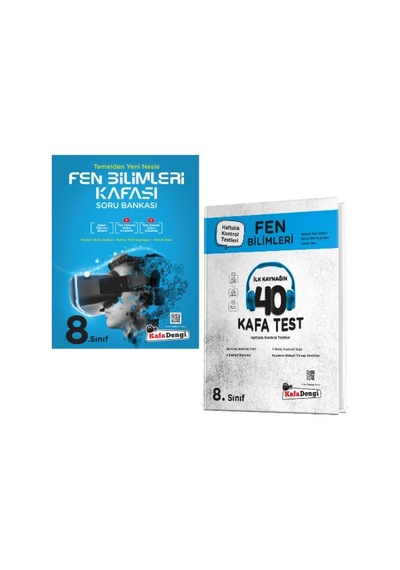 Kafa Dengi Yayınları 8. Sınıf Fen Bilimleri Kafası Soru Bankası + Fen Bilimleri Kafa Test