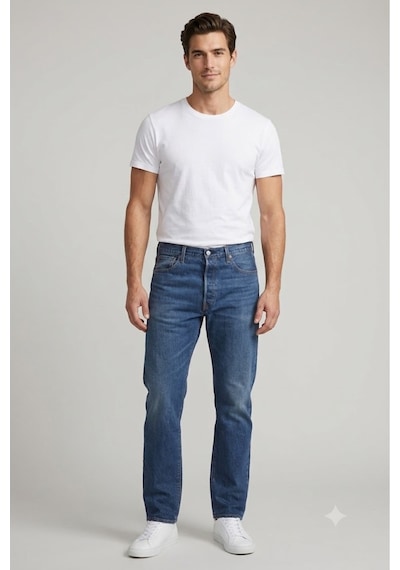 Levi's 501 Original Erkek Jean Pantolon Dark Tınt Blue Kot Mavi