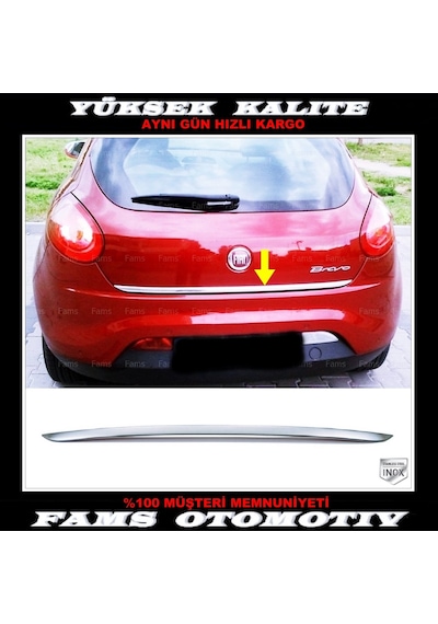 Fiat Bravo Krom Bagaj Alt Çıtası 2008 Üzeri P. Çelik N11.2439