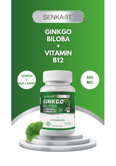 Senkavit Ginko Biloba Ve B12 İçeren 180 Li Tablet
