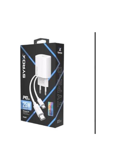 Samsung Uyumlu Qc3.0 Pd 25w Hızlı Şarj Aleti Type-c To Type-c Kablo Set Beyaz Yerli Üretim