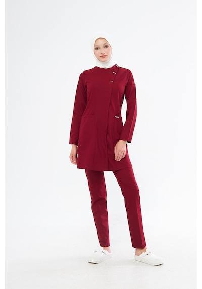 Elegance Kadın Tesettür Takım - Bordo Bordo