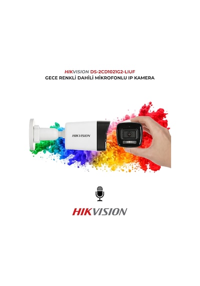 Ds-2cd1021g2-lıuf 2mp Gece Renkli Bullet Kamera Poe