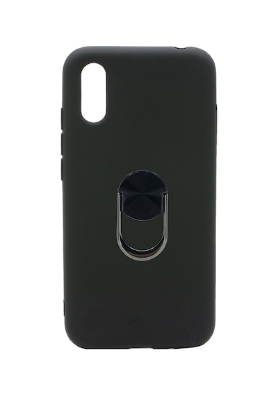 Nettech Huawei Y7 2019 Uyumlu Leather Ring Nano Arka Koruma Kılıf