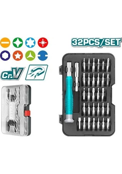 Total Hassas Tornavida Seti 32 Parça / Tht250ps0321