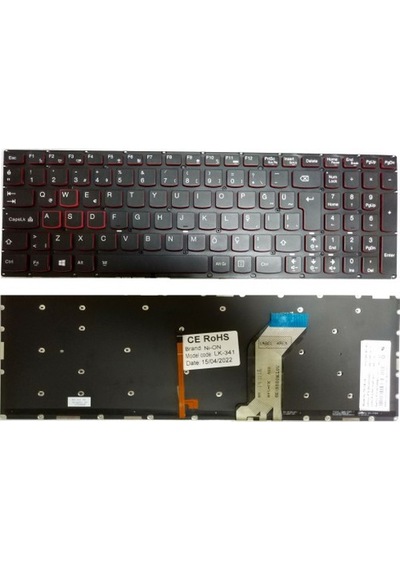Nion Lenovo 80kv005nus 80nv0026us Notebook Klavye Siyah Aydınlatmalı Tr