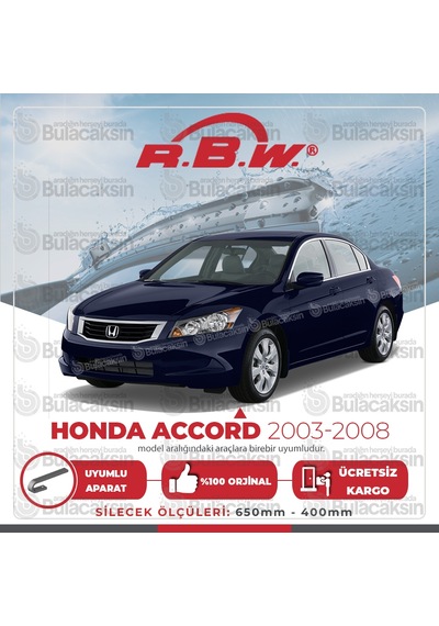 Honda Accord Muz Silecek Takımı (2003-2008) RBW
