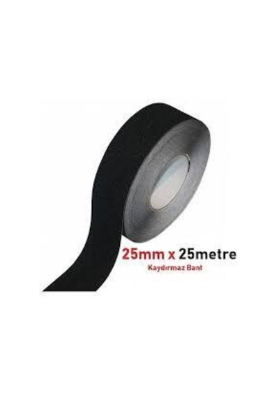 Segnan Siyah Merdiven Ve Zemin Kaydırmaz Kaymaz Bant 25mm X 25mt