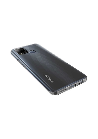 İnfinix Hot 10t Kılıf Tchs Süper Silikon Kapak - Renksiz Renksiz