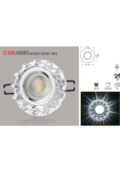 Ct-6595 Karanfil Cam Spot(Ampulsuz) Cata