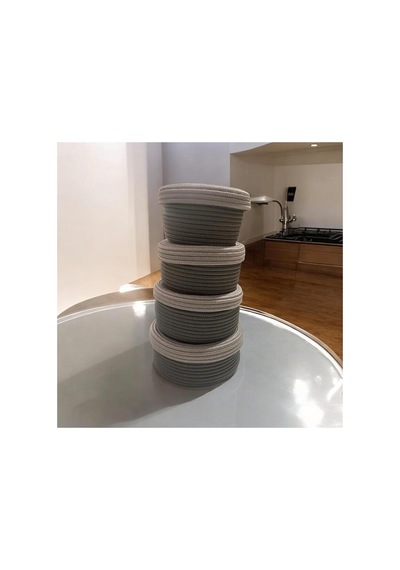 Jüt,hasır,4 Lü Kapaklı Sepet, Özel Tasarım, Çok Amaçlı Düzenleyici Organizer,sepet 25x23x21x18 Antrasit Gri Antrasit Gri Jüt,hasır,4 Lü Kapaklı Sepet, Özel Tasarım, Çok Amaçlı Düzenleyici Organizer,sepet 25x23x21x18 Antrasit Gri Antrasit Gri
