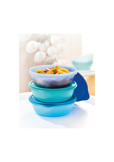 Tupperware Saklama Ve Servis Küçük Kap 3'lü Set Mavi Mavi