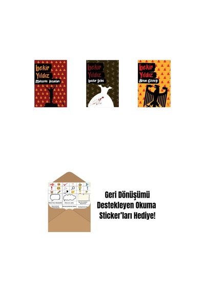 Mahşerin İnsanları + Bozkır Gelini + Alman Ekmeği + Okuma Sticker'ları