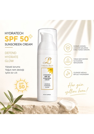 Lumine Belle Hydratech Spf 50 Sunscreen Cream - Defend- Hydrate- Glow