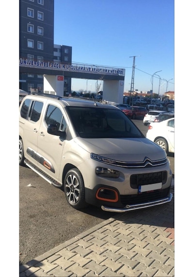 Citroen Berlingo 2019-2025 - Ön Tampon Koruma Demiri - Bükümlü Çiftli Bıyık - 60 - Scaft A