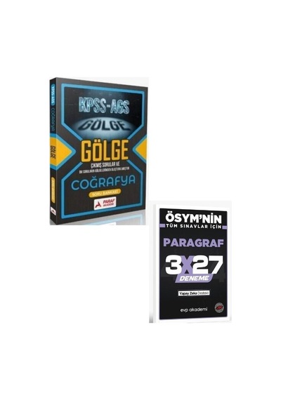 Paraf 2027 Kpss Meb Ags Coğrafya Gölge Soru Bankası+ Evp Akademi Paragraf