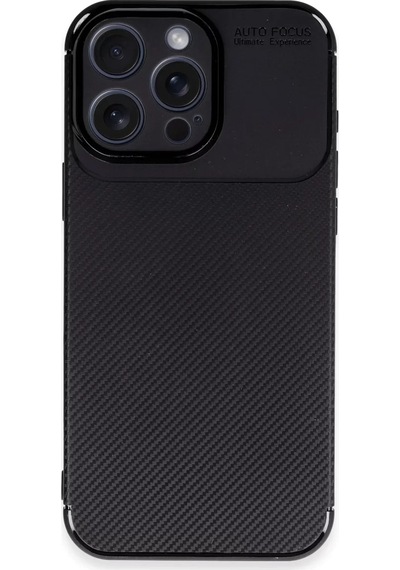 Newface Apple İphone 16 Pro Kılıf Auto Focus Karbon Kapak - Siyah