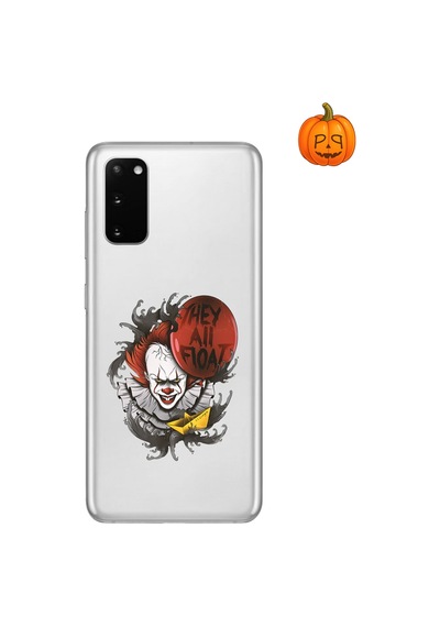 Dali Design Samsung Galaxy S20 Uyumlu Şeffaf Kılıf Horror 1 Tasarımlı