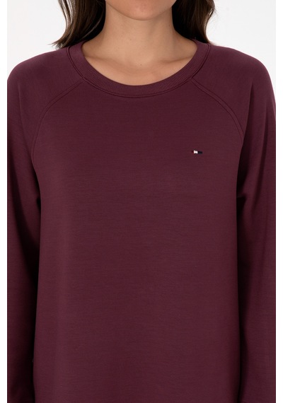 U.S. Polo Assn. Kadın Bordo Modal Karışımlı Mini Boy Bisiklet Yaka Örme Elbise 50313438-VR177