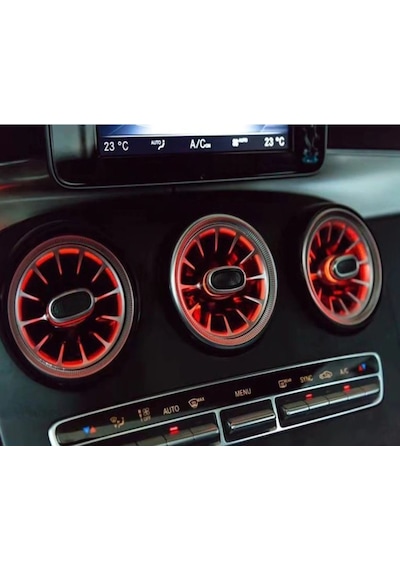 Mercedes Glc Kalorifer Hava Izgara Seti 5 Parça 64 Ledli Ambiyans (420580972)